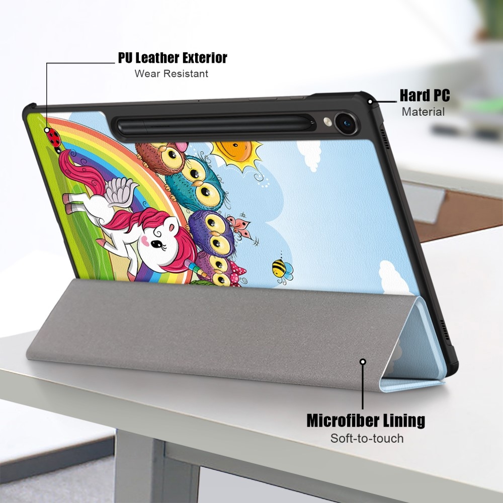 Print chytré zavírací pouzdro na Samsung Galaxy Tab S9 FE/Tab S10 FE - zvířátka