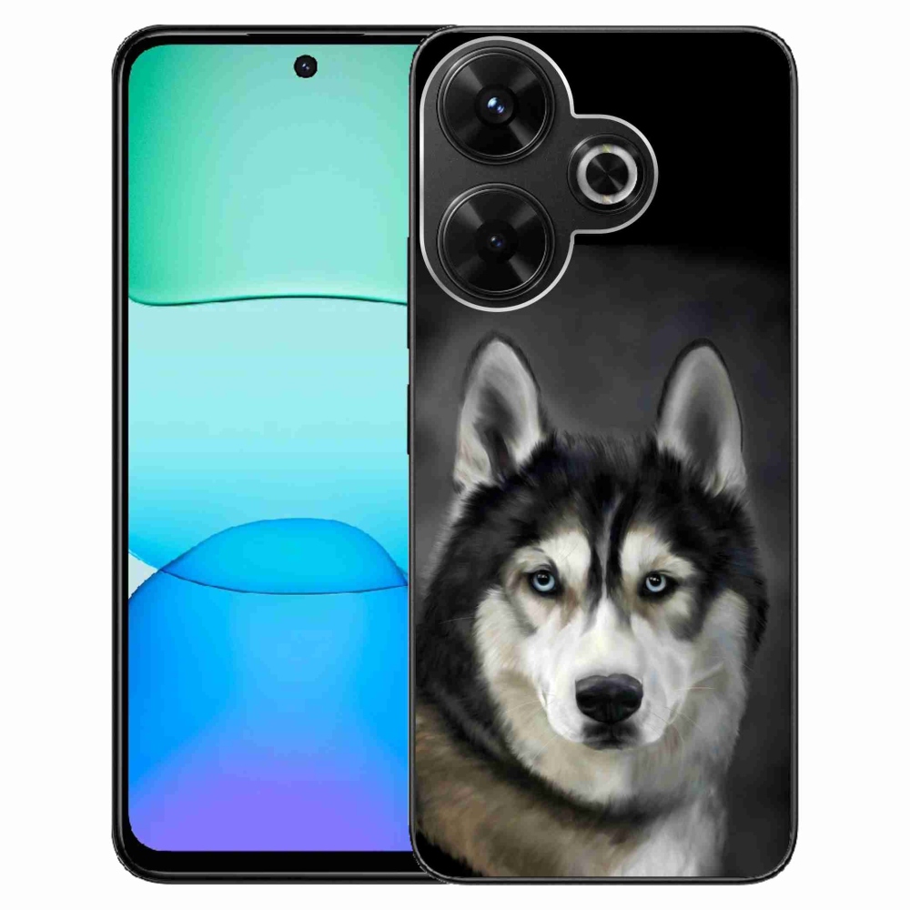 Gelový obal mmCase na Xiaomi Redmi 13 4G/Poco M6 4G - husky