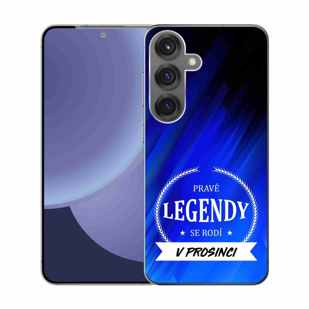 Gelový kryt mmCase na Samsung Galaxy S25 - legendy v prosinci modré pozadí