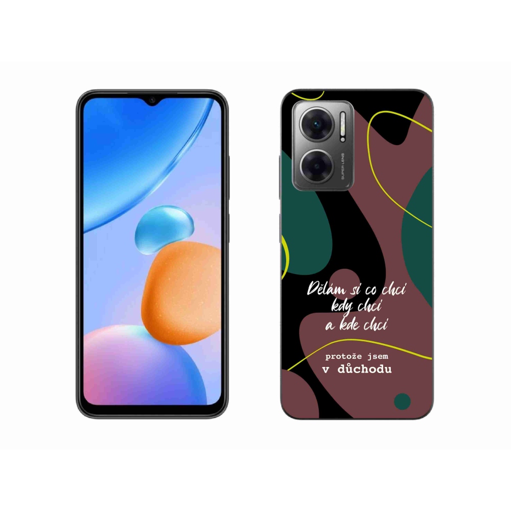 Gelový kryt mmCase na Xiaomi Redmi 10 5G - vtipný text 10 černé pozadí
