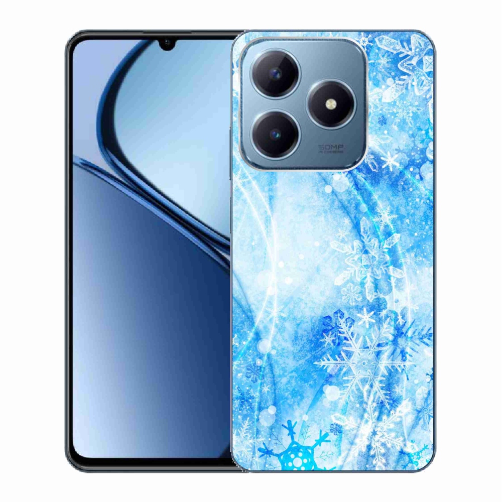 Gelový kryt mmCase na Realme C63 - sněhové vločky