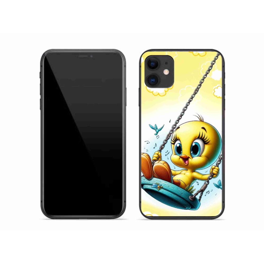 Gelový kryt mmCase na iPhone 11 - tweety