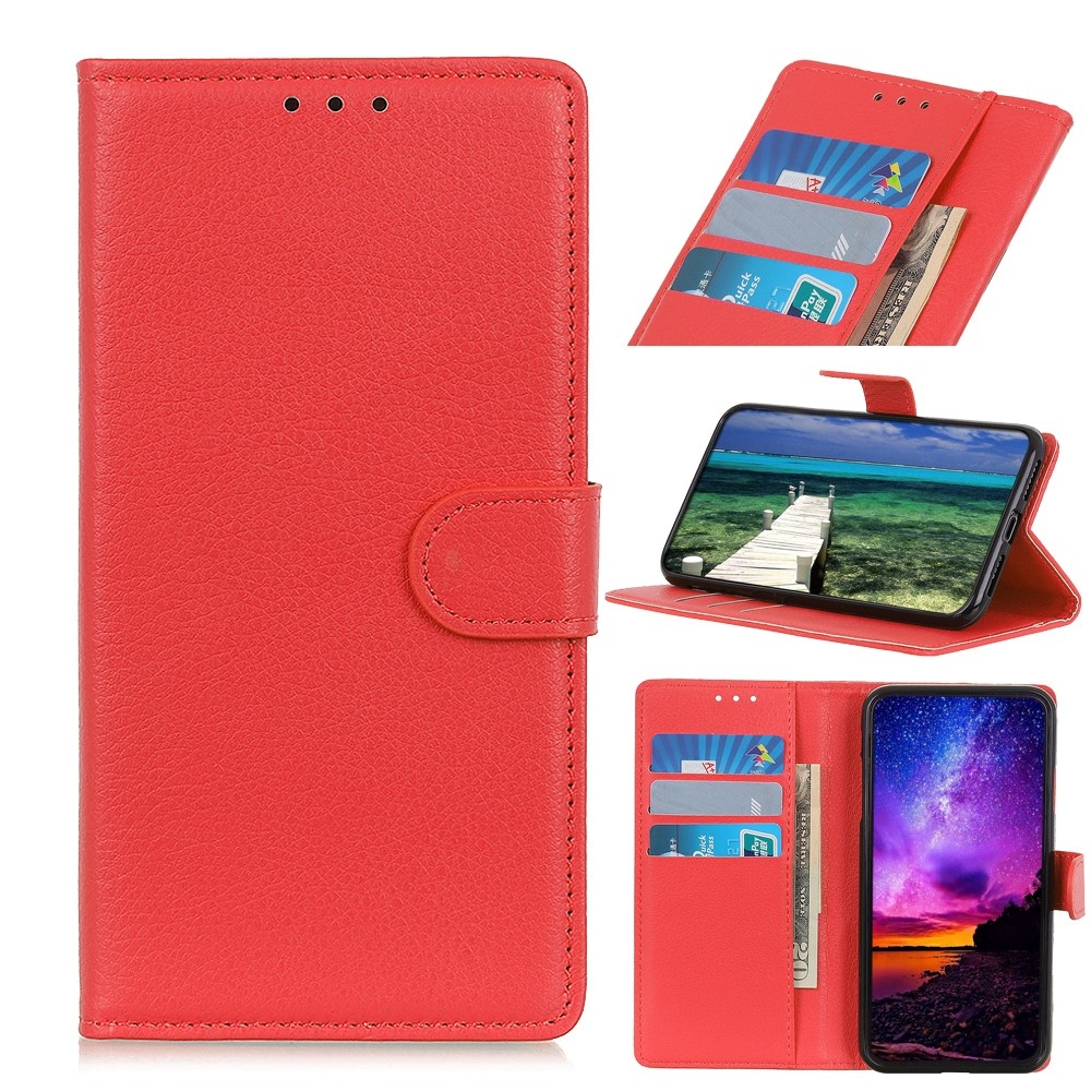 Litchie knížkové pouzdro na Honor 200 Smart 5G - červené