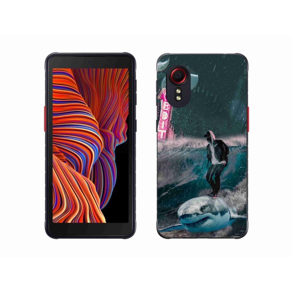 Gelový kryt mmCase na Samsung Galaxy Xcover 5 - žralok