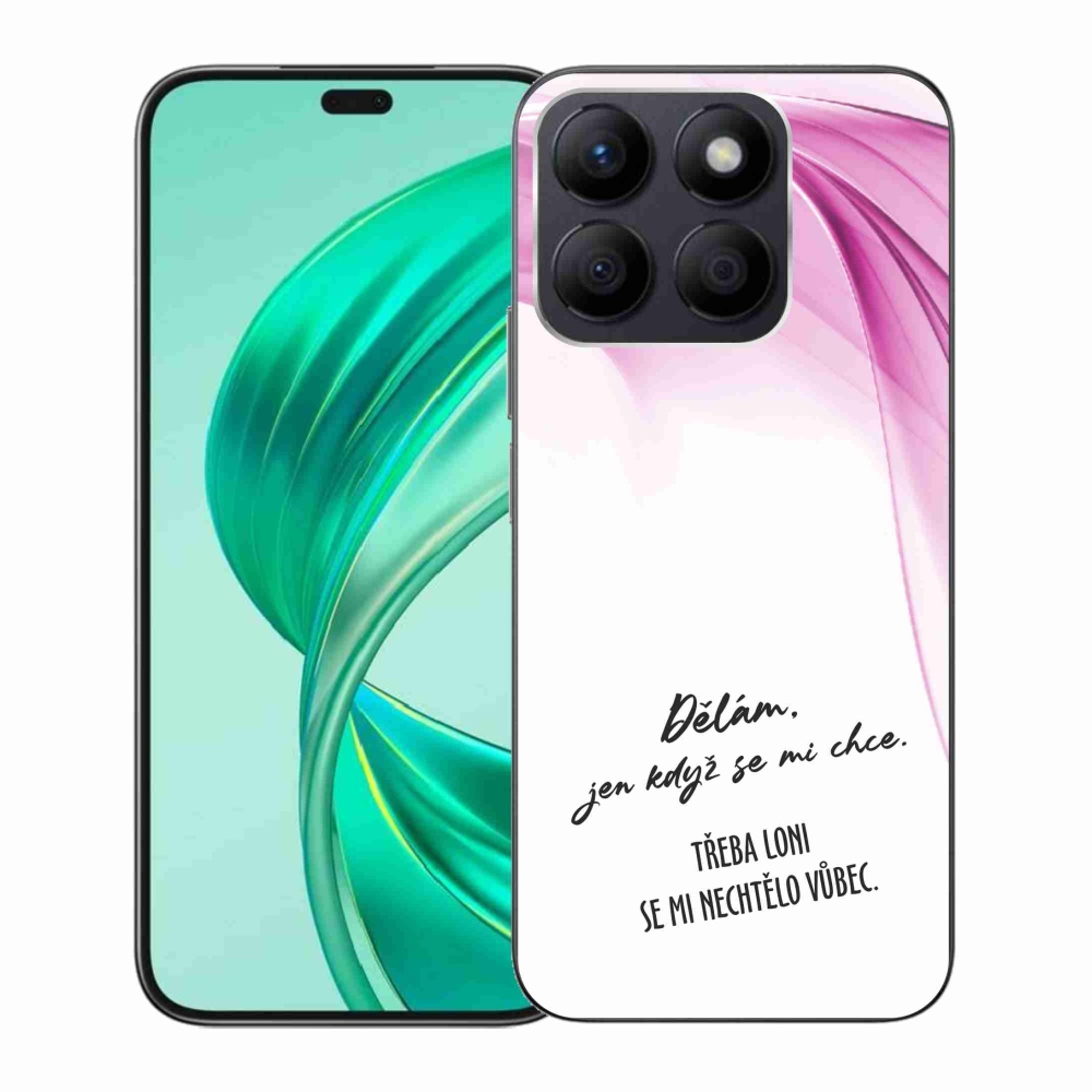 Gelový kryt mmCase na Honor X8b - vtipný text 12 bílé pozadí