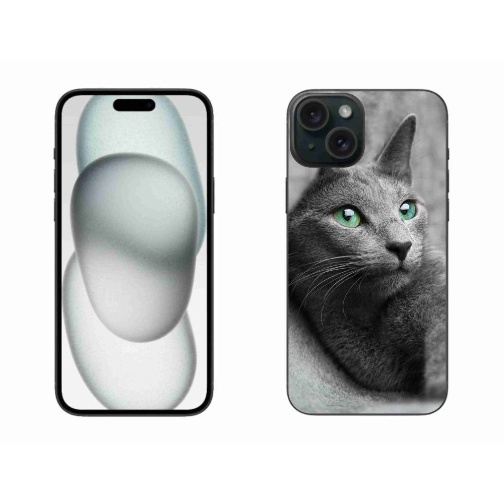 Gelový kryt mmCase na iPhone 15 Plus - kočka 2