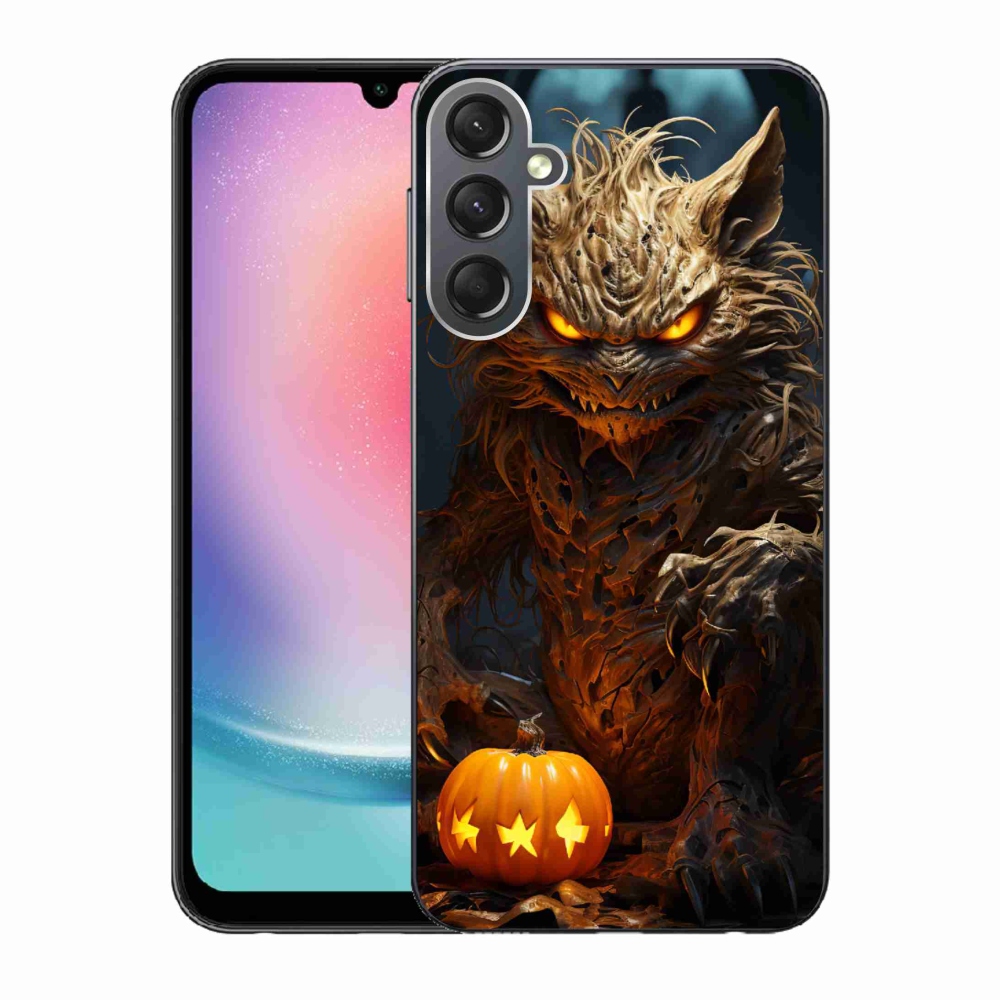 Gelový kryt mmCase na Samsung Galaxy A24 - halloweenská příšera