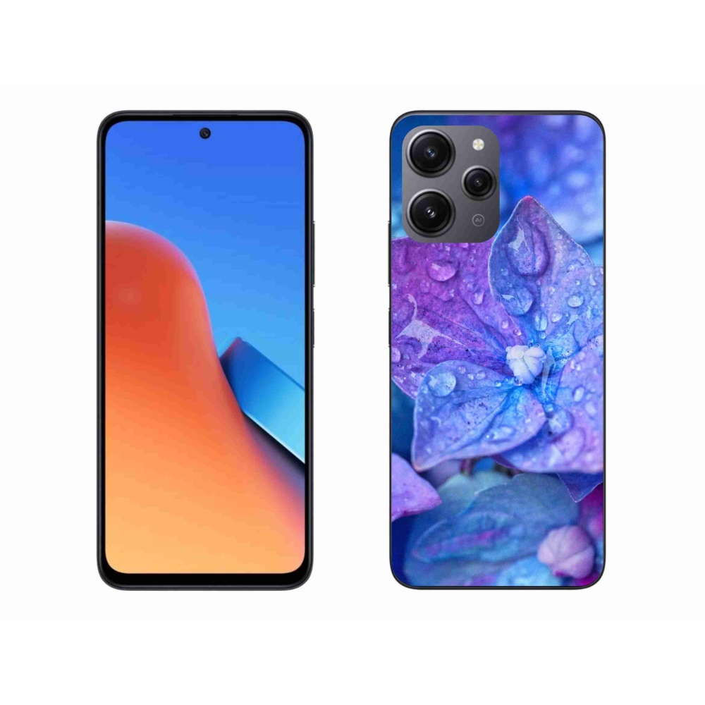 Gelový kryt mmCase na Xiaomi Redmi 12 - fialový květ
