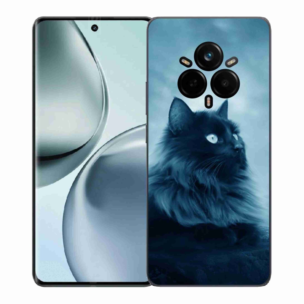 Gelový kryt mmCase na Realme 14 Pro+ 5G - černá kočka 1