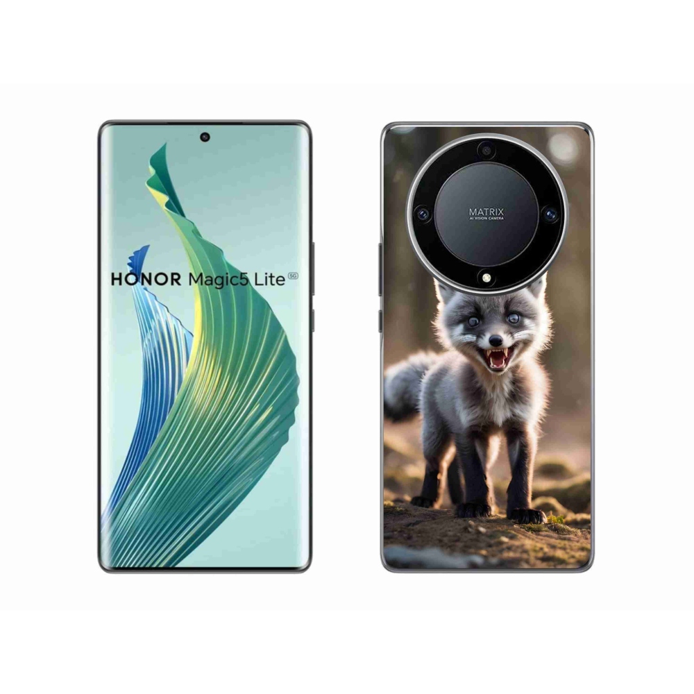 Gelový kryt mmCase na Honor Magic 5 Lite 5G - rozzuřená liška
