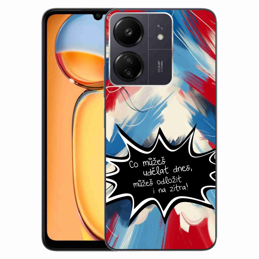 Gelový kryt mmCase na Xiaomi Poco C65/Redmi 13C - vtipný text 9 černé pozadí