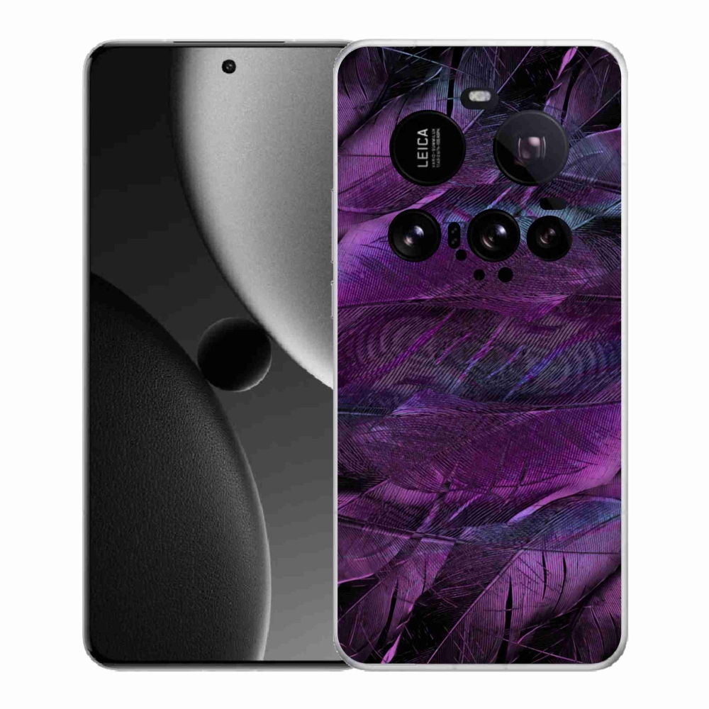 Gelový kryt mmCase na Xiaomi 15 Ultra - fialová pírka