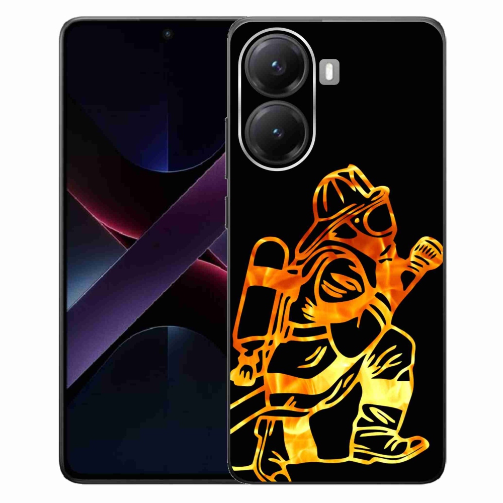 Gelový kryt mmCase na Xiaomi Poco X7 Pro 5G - hasič 1