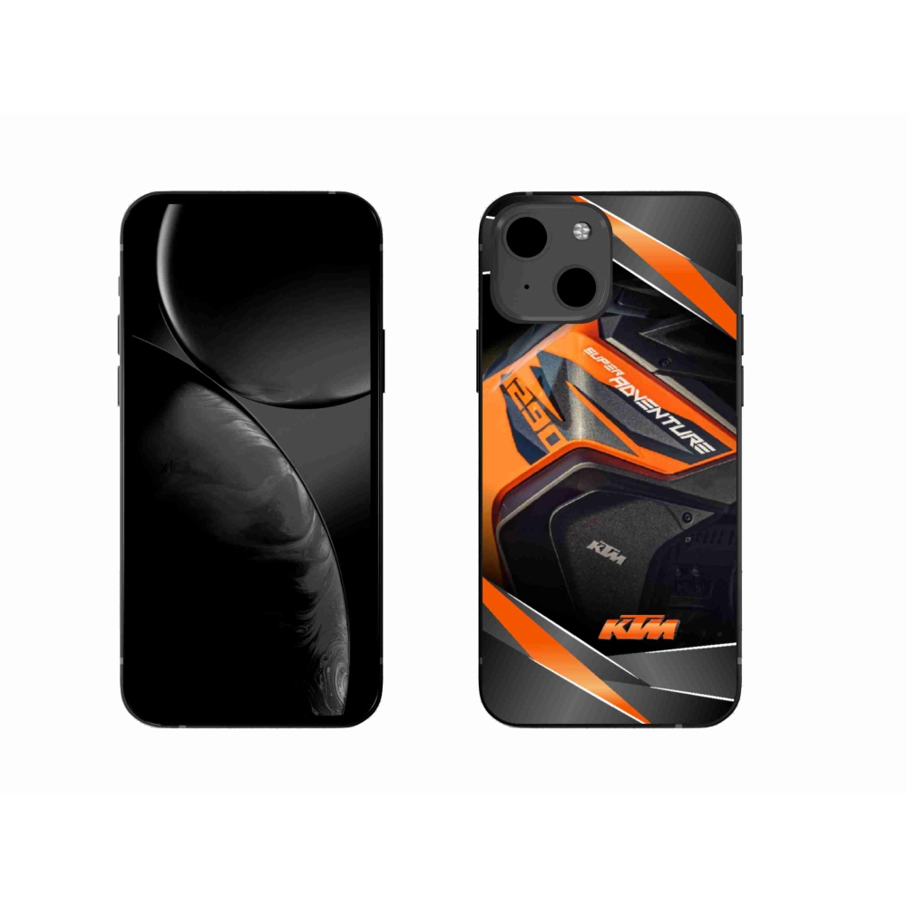Gelový kryt mmCase na iPhone 13 6.1 - motorka ktm