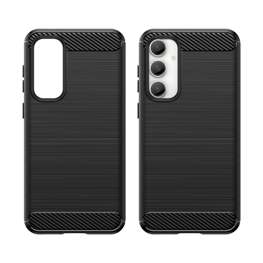 Carbon odolný gelový obal na Samsung Galaxy S23 FE - černý