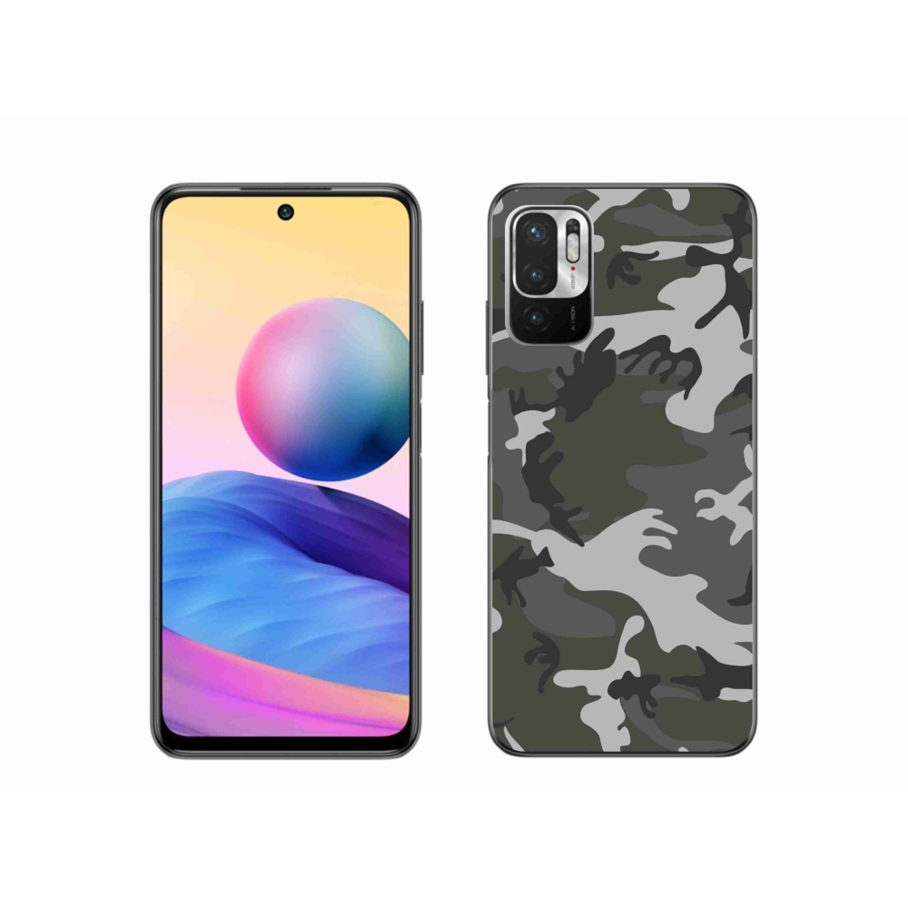 Gelový kryt mmCase na Xiaomi Redmi Note 10 5G - maskáčový vzor