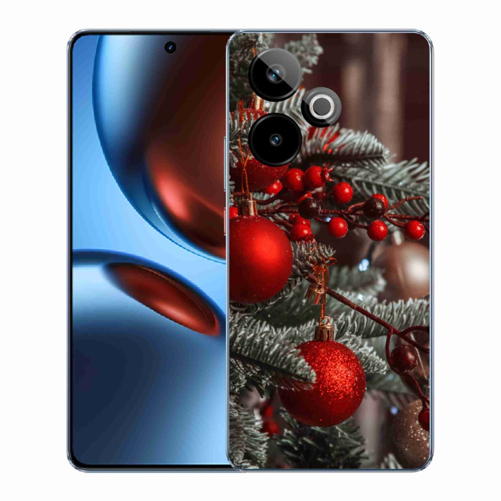 Gelový kryt mmCase na Realme GT 7 5G/GT 7T 5G - vánoční ozdoby 2