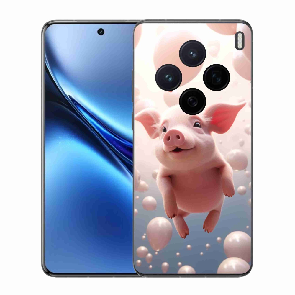 Gelový kryt mmCase na Vivo X200 5G - prasátko s balónky
