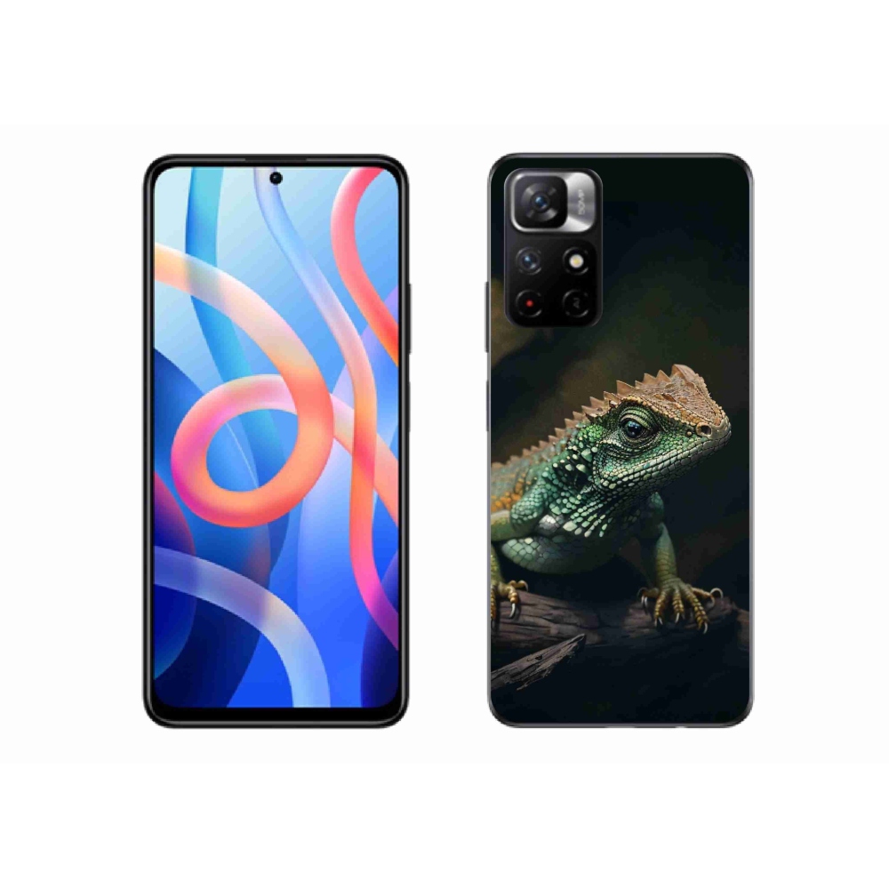 Gelový kryt mmCase na Xiaomi Redmi Note 11S 5G - ještěr