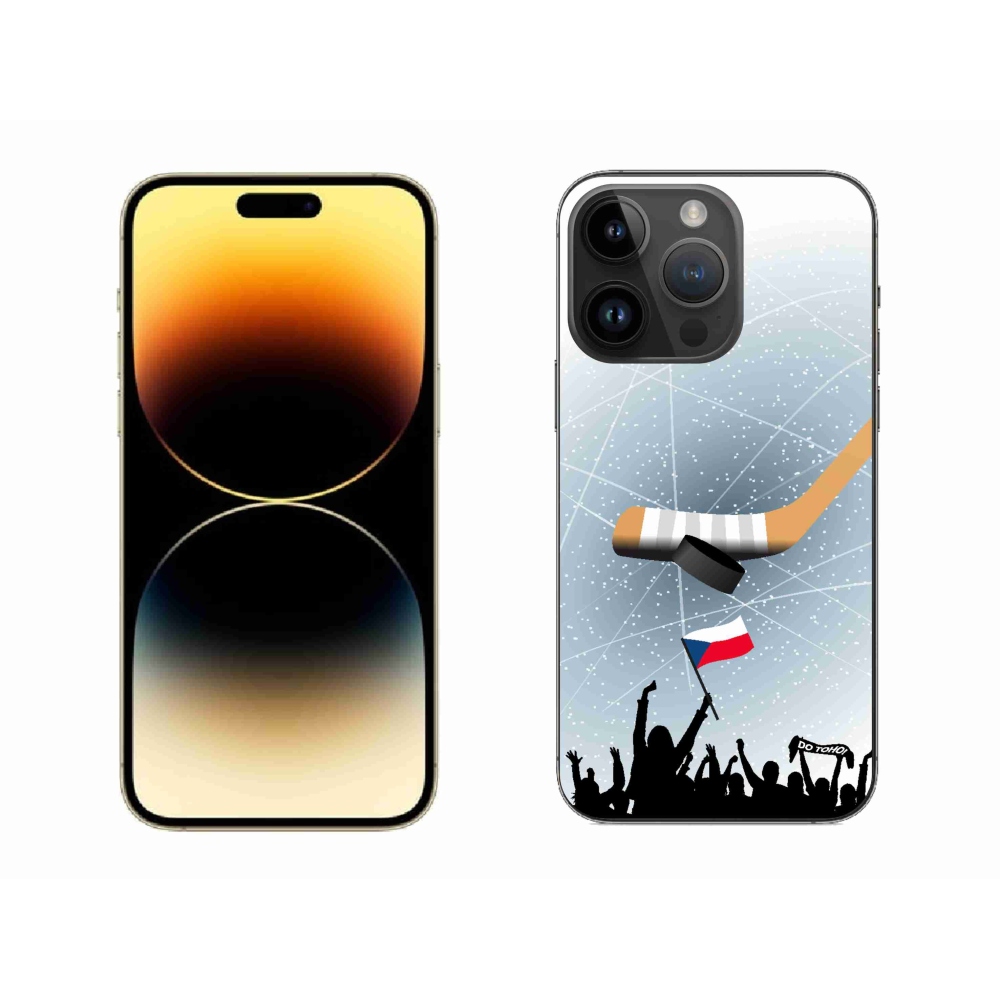 Gelový kryt mmCase na iPhone 14 Pro Max 6.7 - fanoušci hokeje