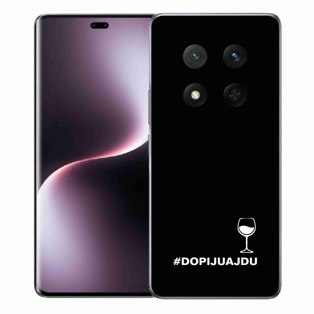 Gelový kryt mmCase na Honor Magic 7 Lite 5G - vinný motiv černé pozadí