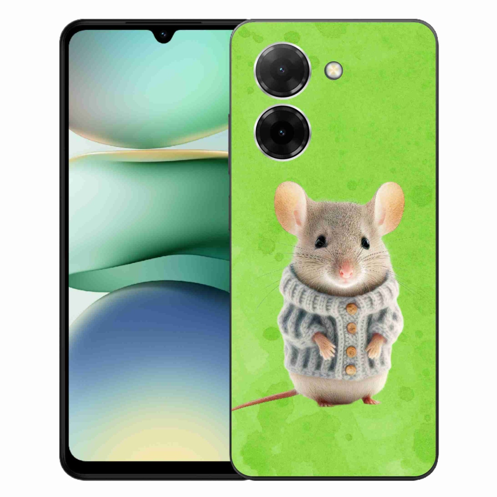 Gelový kryt mmCase na Xiaomi Redmi A5 (173.45x79.35x8.45mm) - myška ve svetru