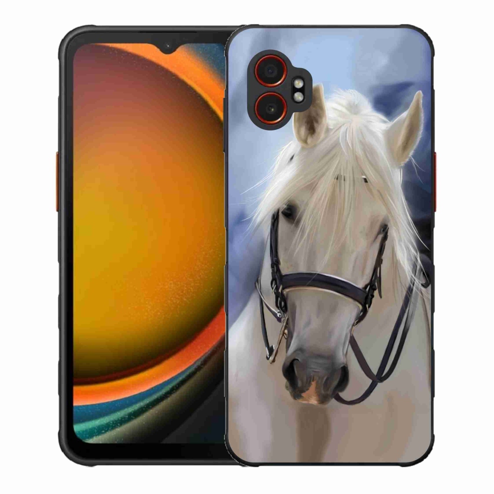 Gelový kryt mmCase na Samsung Galaxy Xcover 7 Pro - bílý kůň