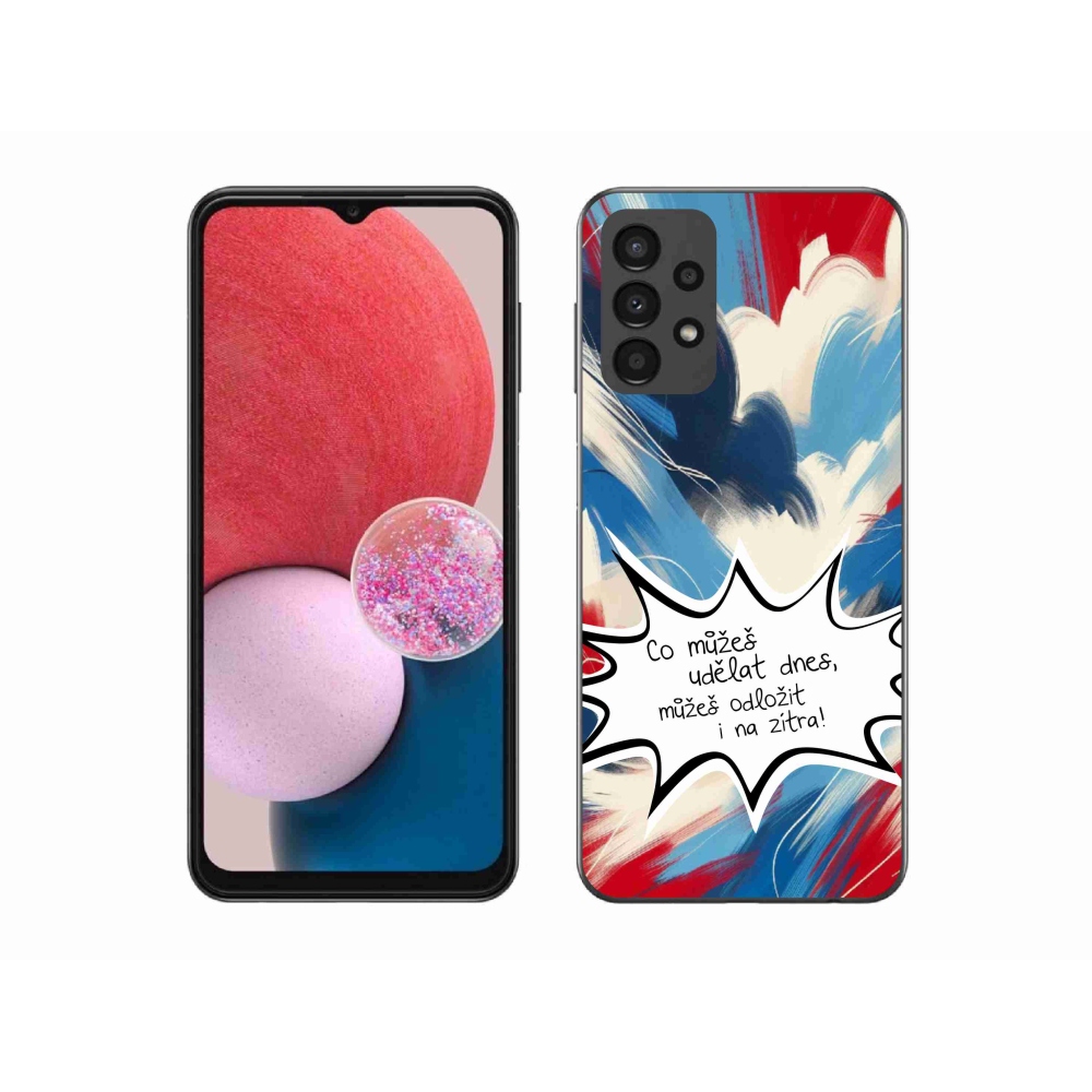 Gelový kryt mmCase na Samsung Galaxy A13 4G - vtipný text 9 bílé pozadí