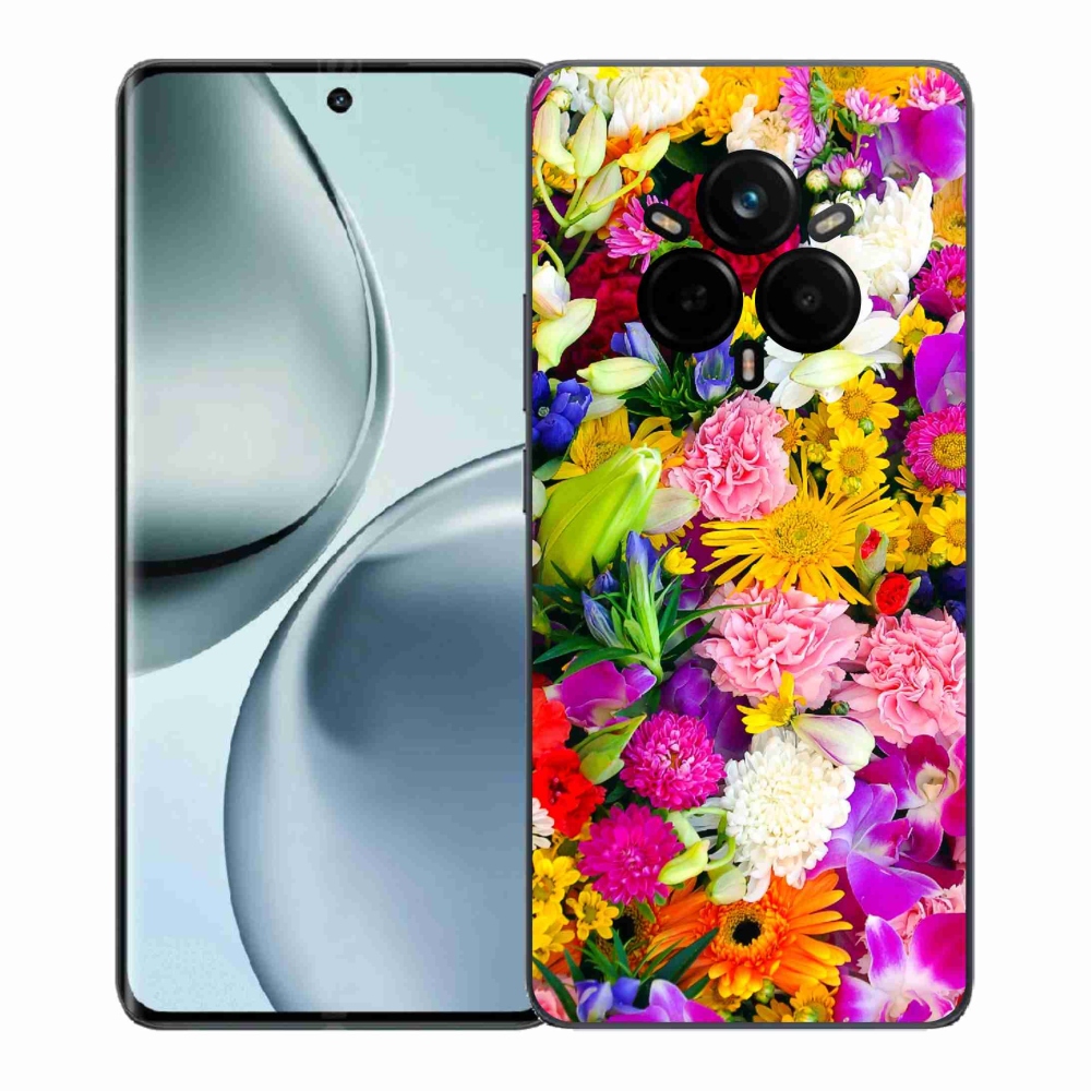 Gelový kryt mmCase na Realme 14 Pro+ 5G - květiny 12