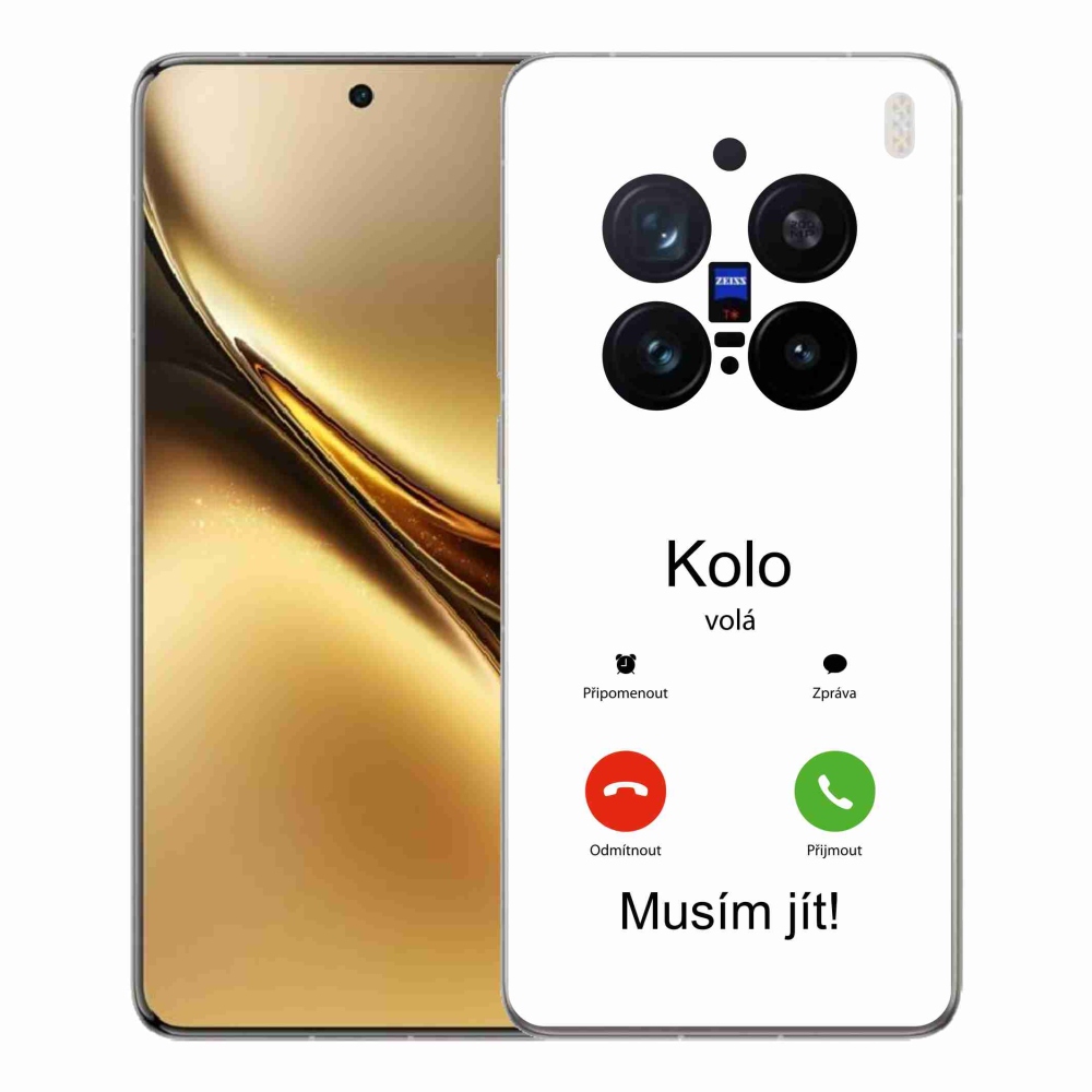 Gelový kryt mmCase na Vivo X200 Pro 5G - kolo volá bílé pozadí