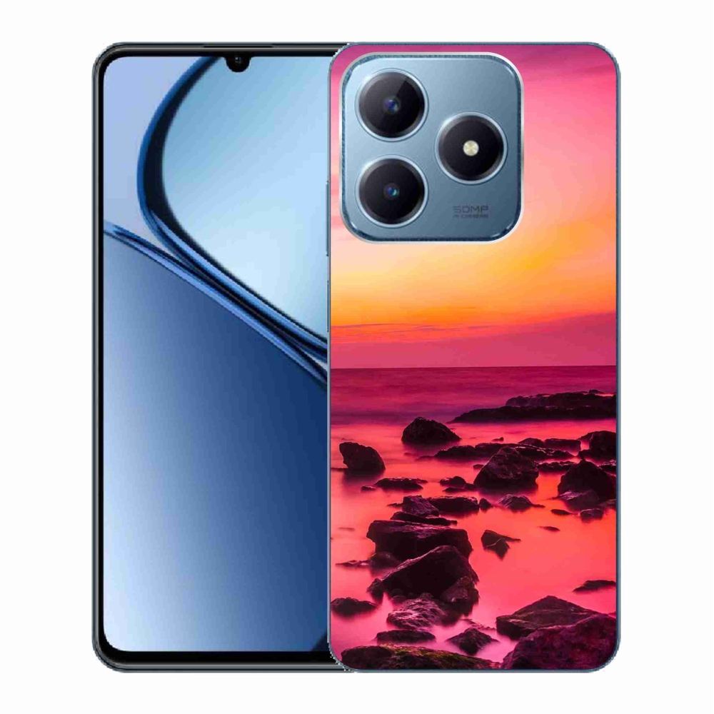 Gelový kryt mmCase na Realme C63 - moře a záře