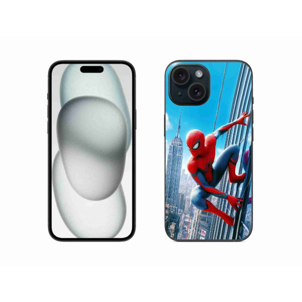 Gelový kryt mmCase na iPhone 15 - spiderman