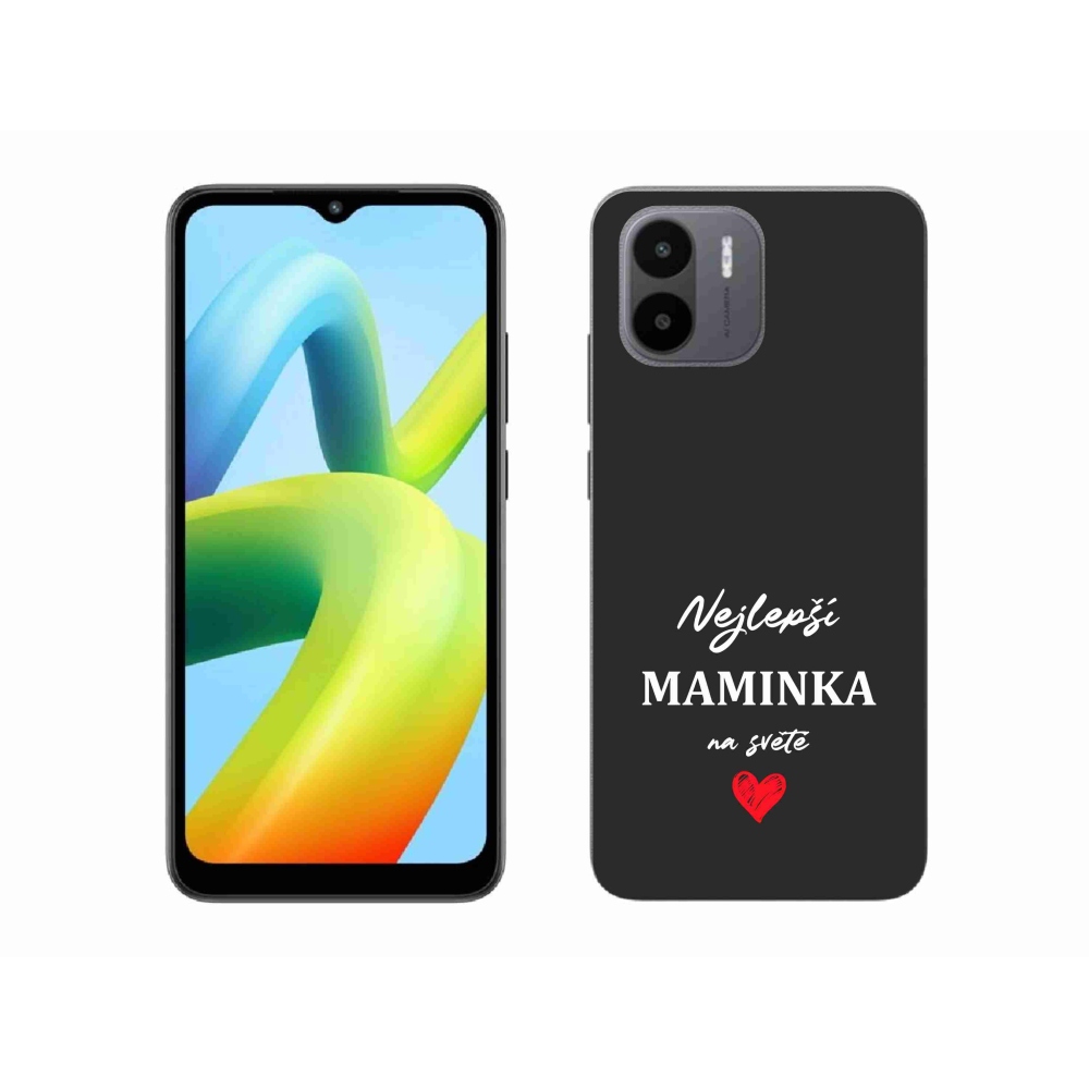Gelový kryt mmCase na Xiaomi Redmi A1 - nejlepší maminka 1 černé pozadí