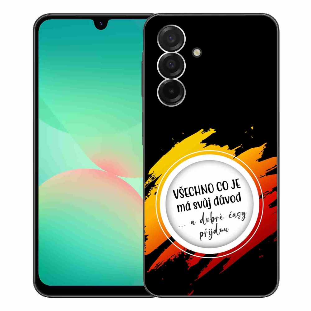 Gelový kryt mmCase na Samsung Galaxy A26 5G - citát 3 černé pozadí