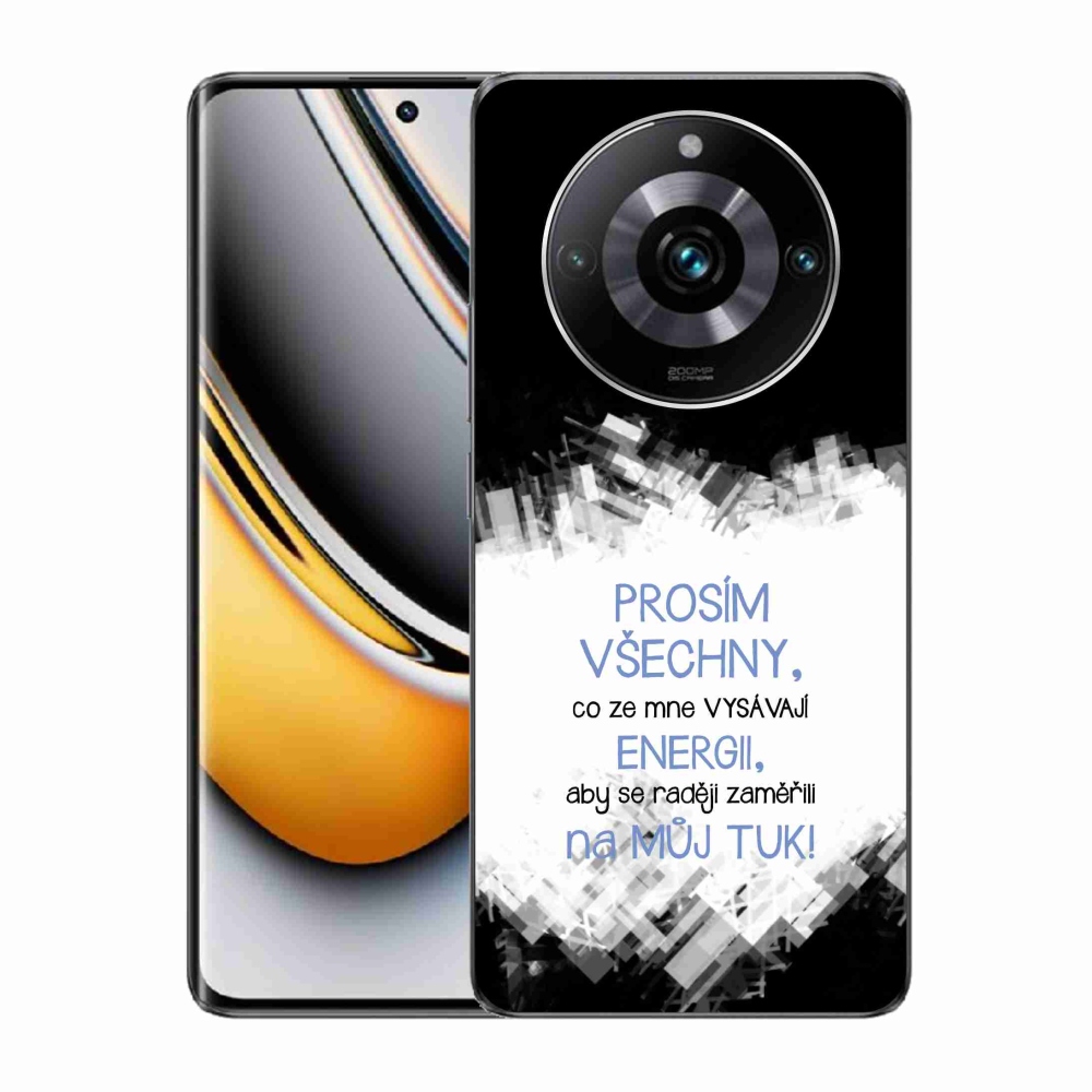 Gelový kryt mmCase na Realme 11 Pro/11 Pro+ - vtipný text 1 modrý