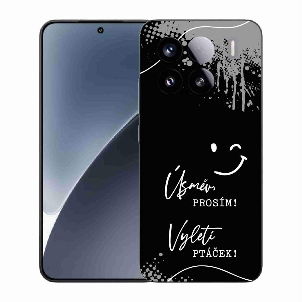 Gelový kryt mmCase na Xiaomi 15 - vtipný text 4 černé pozadí