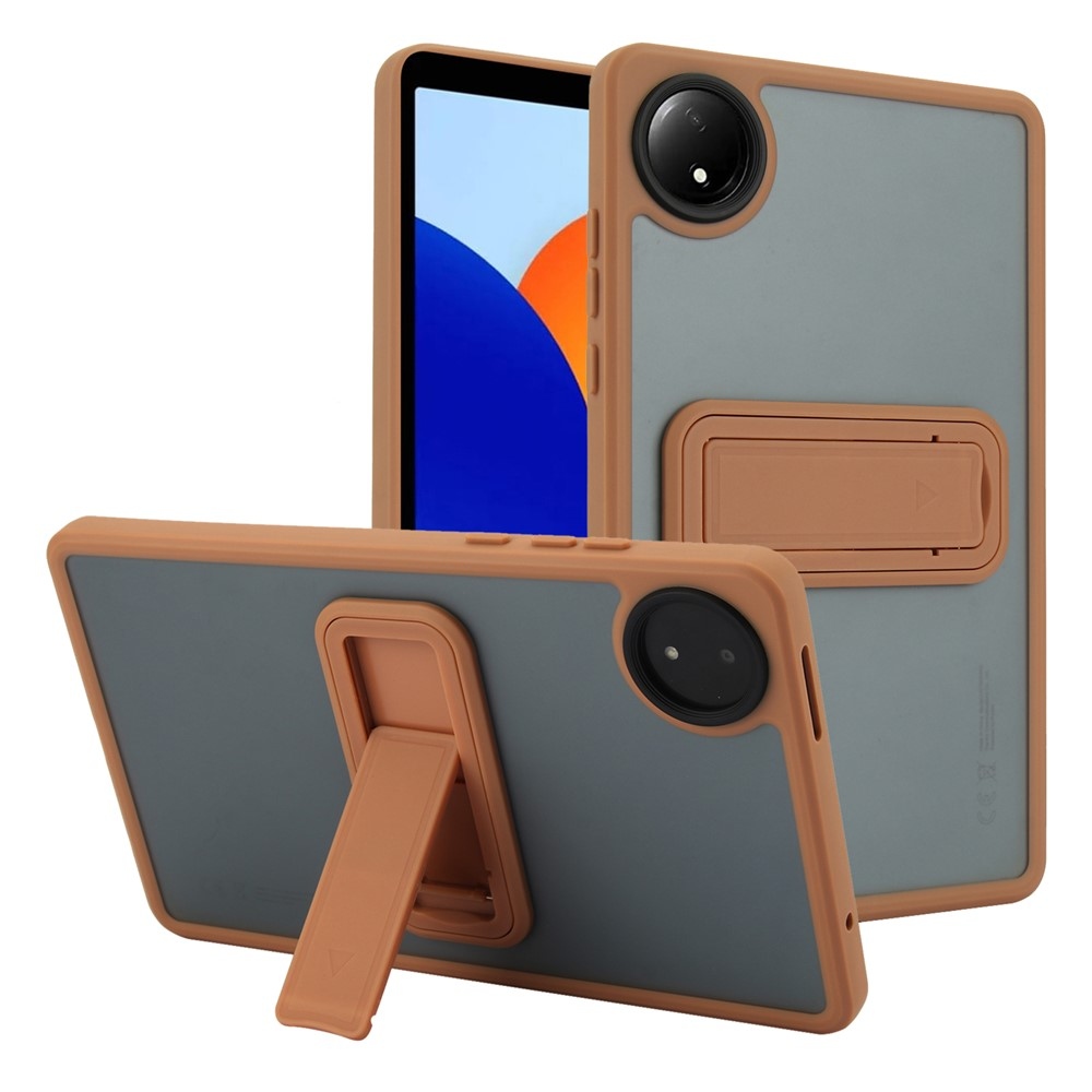 Skiny gelový obal s pevnými zády a výklopným stojánkem na Xiaomi Redmi Pad SE 8.7 - zlatý
