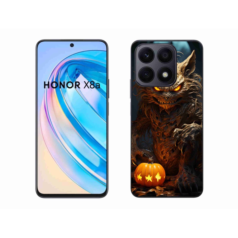 Gelový kryt mmCase na Honor X8a - halloweenská příšera