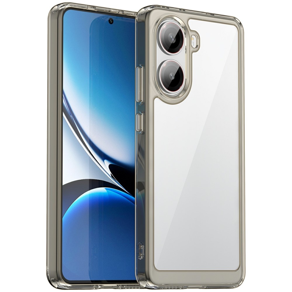 Gelový obal s pevnými zády na Xiaomi Poco X7 Pro 5G - šedý