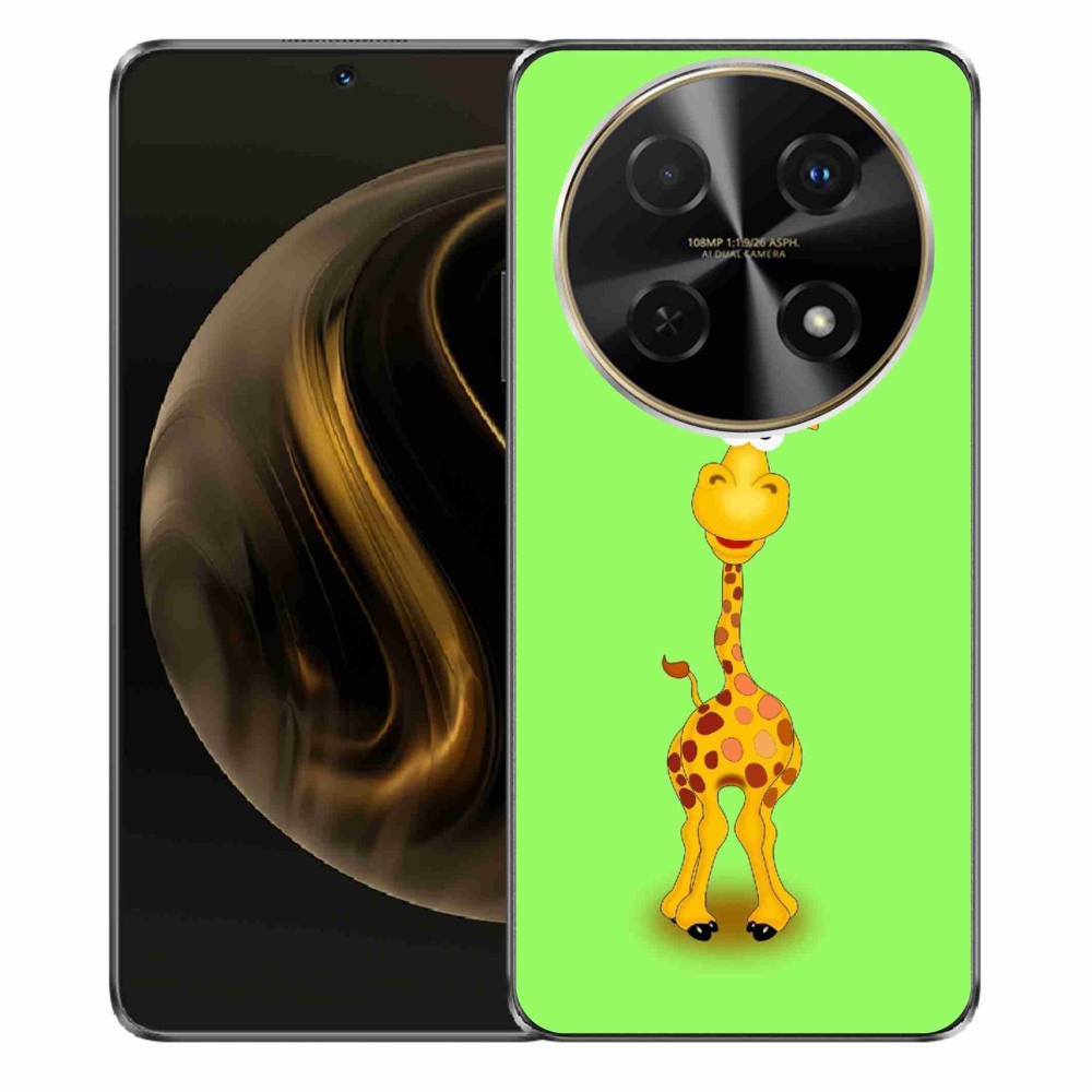 Gelový kryt mmCase na Huawei Nova 12i - kreslená žirafa