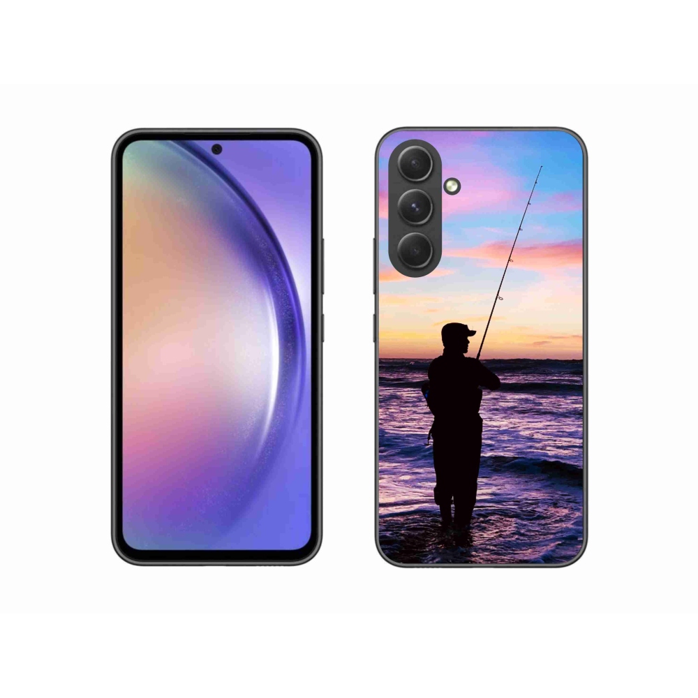 Gelový kryt mmCase na Samsung Galaxy A54 5G - rybaření 1