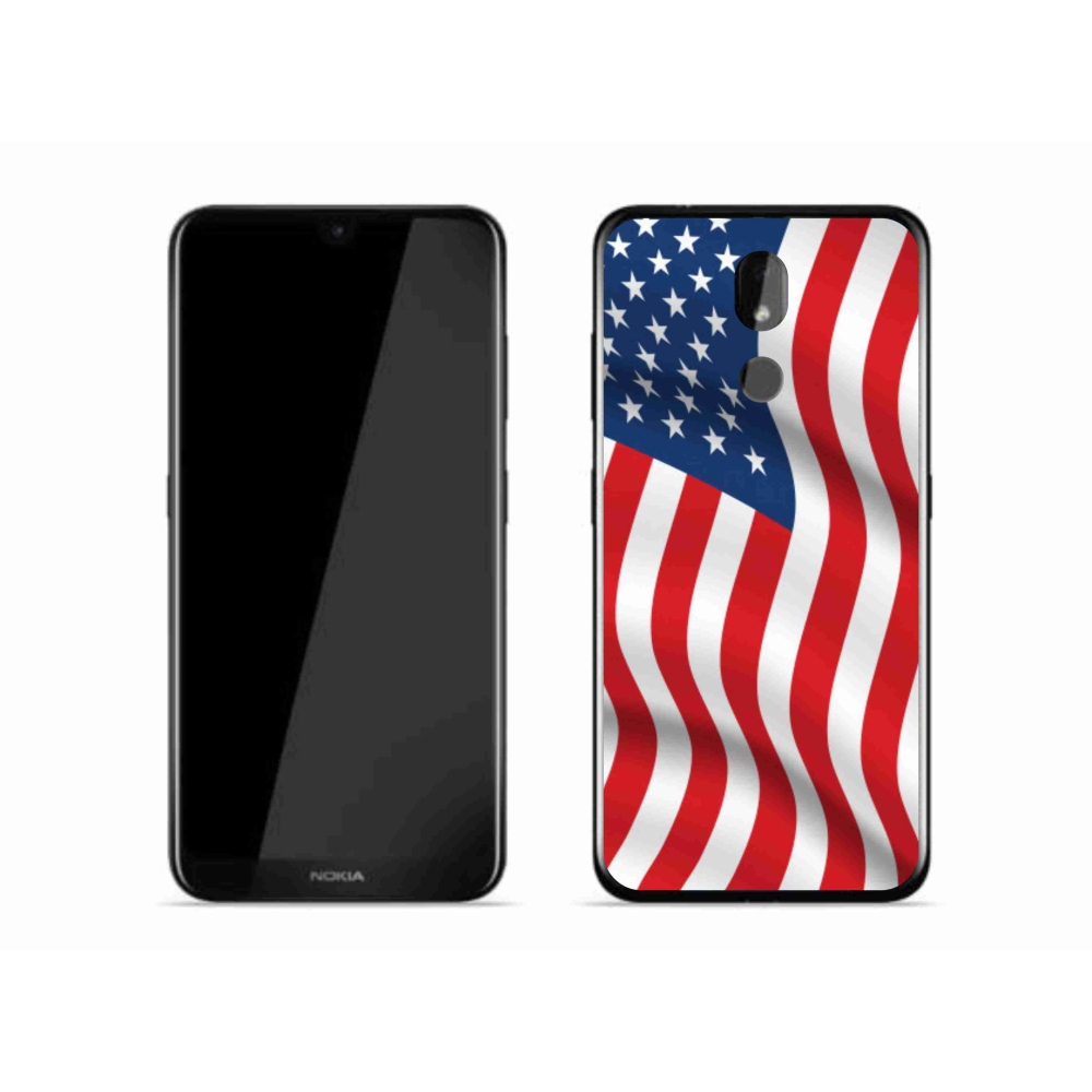 Gelový kryt mmCase na mobil Nokia 3.2 - USA vlajka