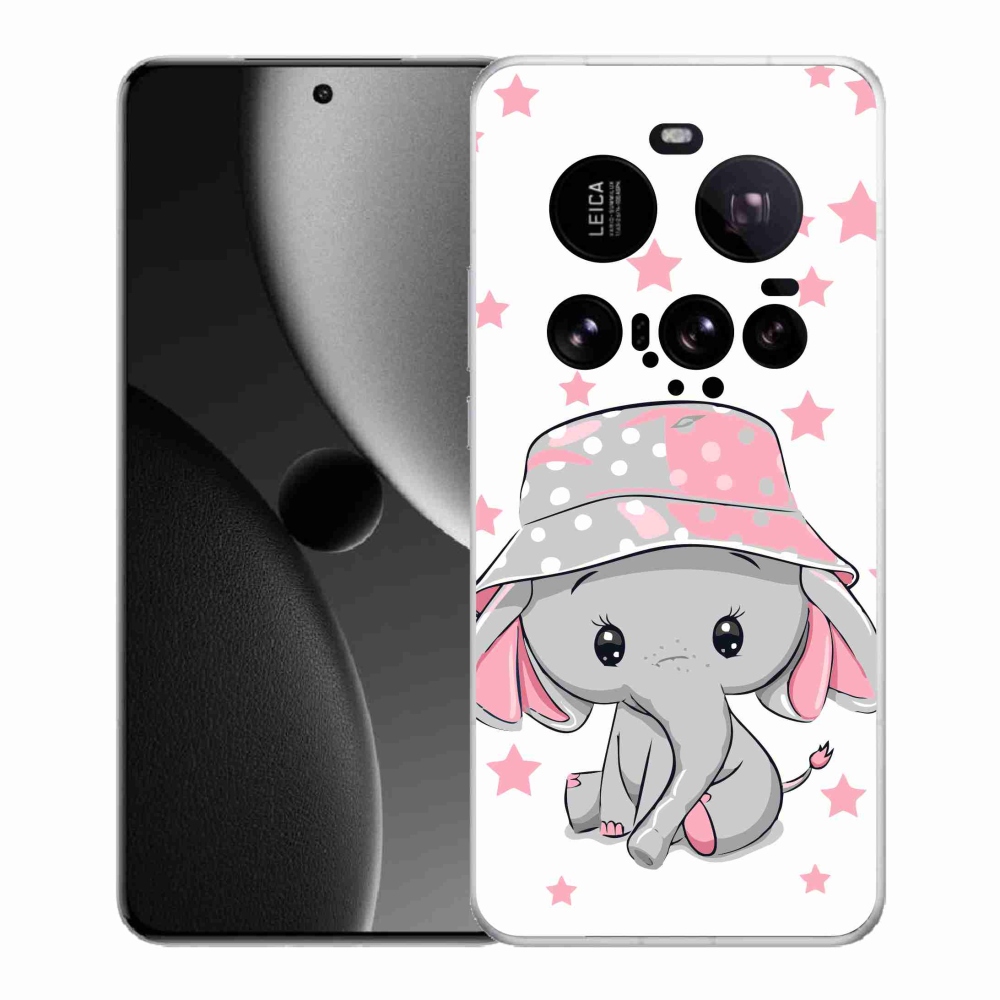 Gelový kryt mmCase na Xiaomi 15 Ultra - růžový slon