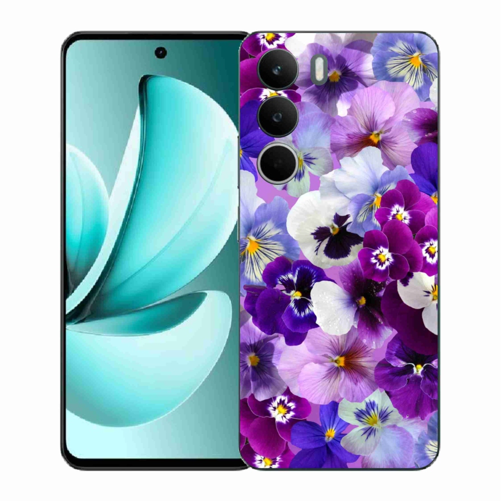 Gelový kryt mmCase na Realme C71 - květiny 9