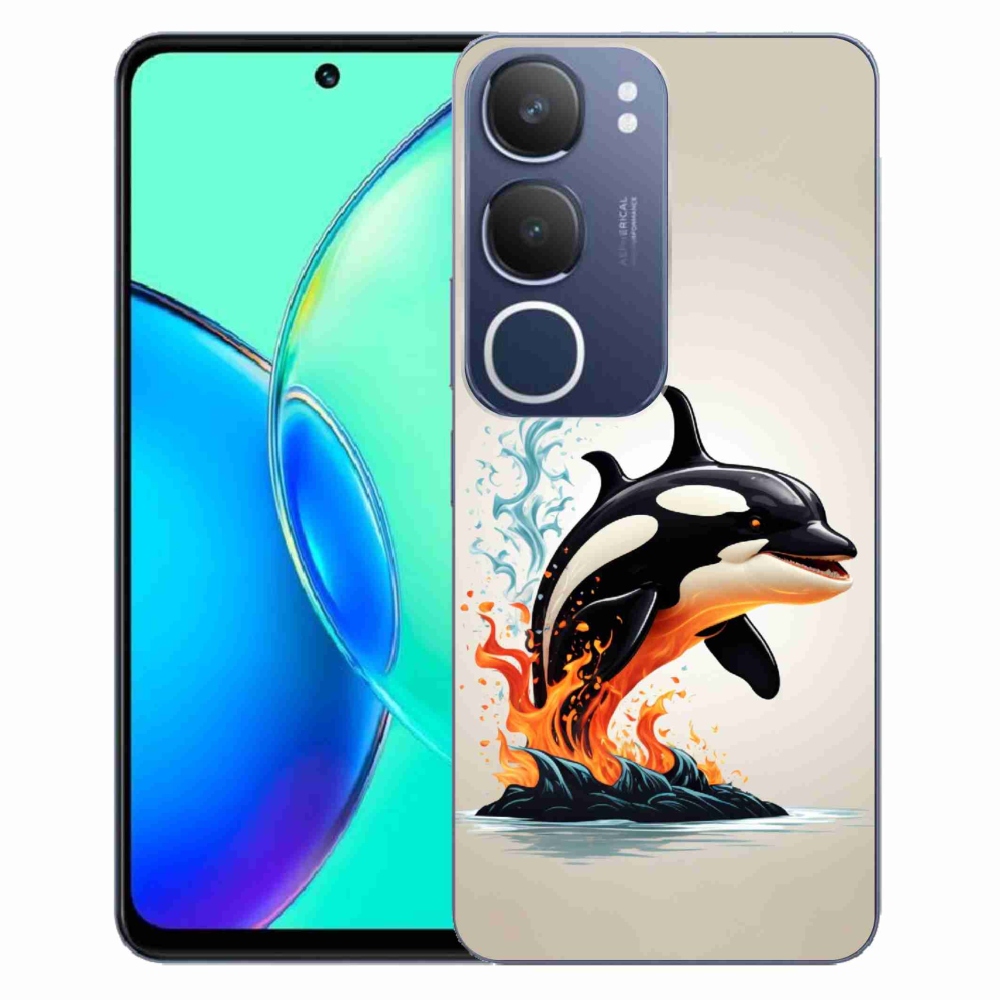 Gelový kryt mmCase na Vivo Y19s - kosatka