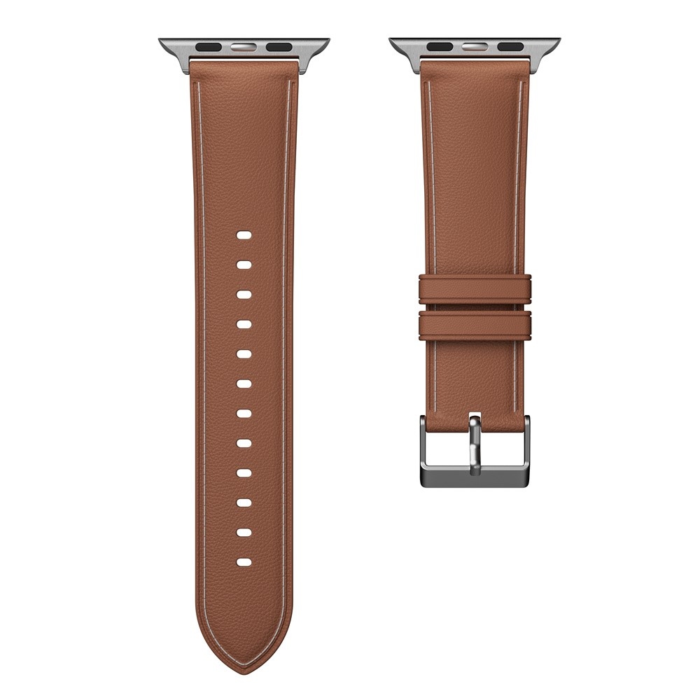 Stitch gelový řemínek na Apple Watch Ultra/Ultra 2 49mm/SE/SE 2022/2023 44mm/9/8/7 45mm/6/5/4 44mm/3/2/1 42 mm - hnědý