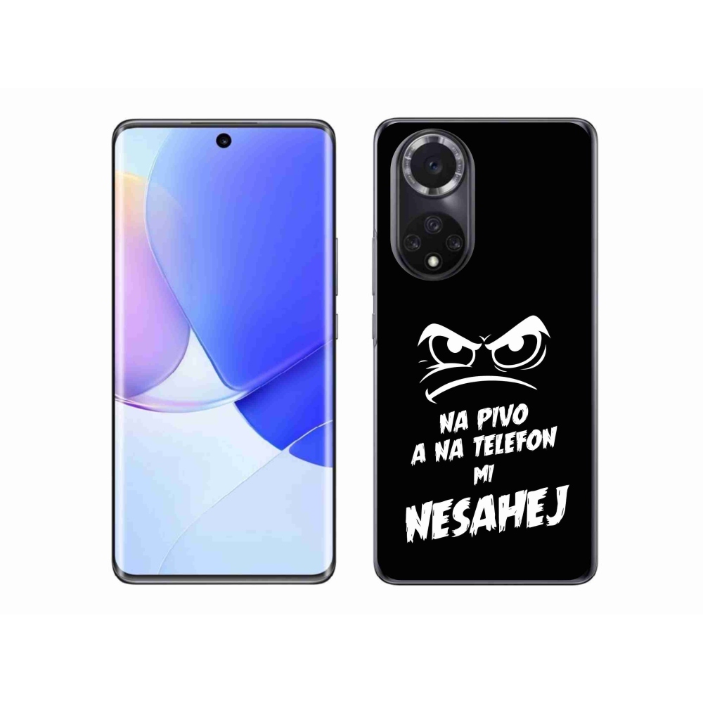 Gelový kryt mmCase na Honor 50 - pivní motiv 2 černé pozadí