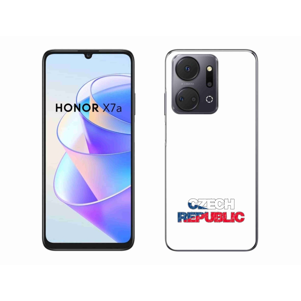 Gelový kryt mmCase na Honor X7a - Czech Republic bílé pozadí