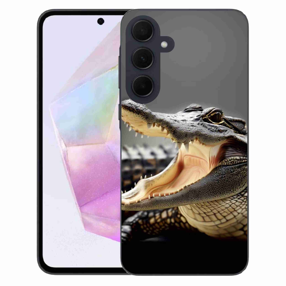 Gelový kryt mmCase na Samsung Galaxy A35 5G - krokodýl