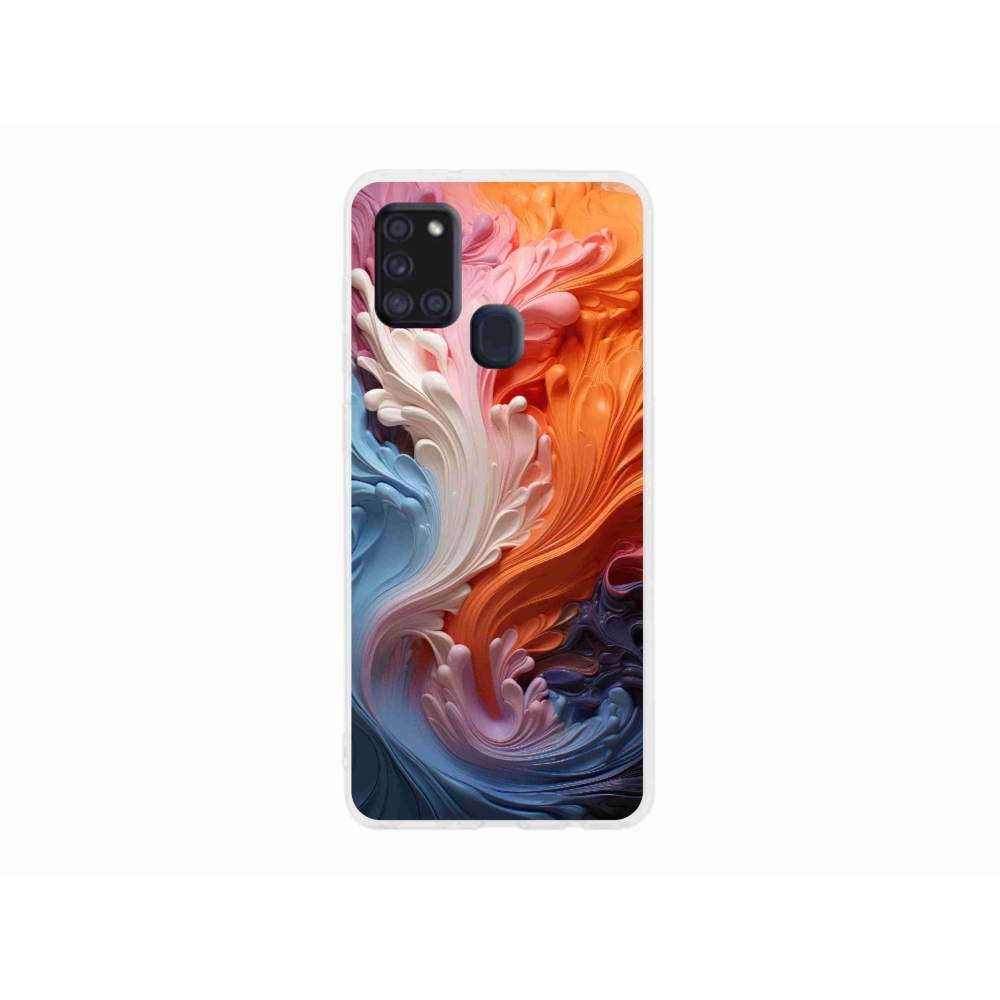 Gelový kryt mmCase na Samsung Galaxy A21s - abstraktní motiv 8